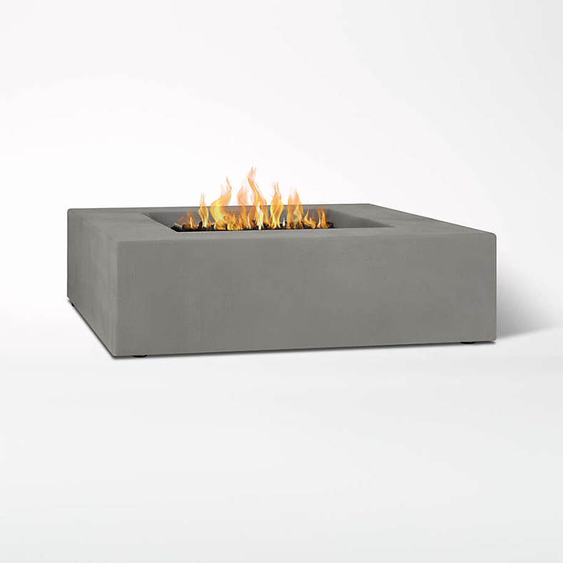 Rectangular Tabletop fire pit outdoor smokeless stove burning garden patio BBQ fire pit