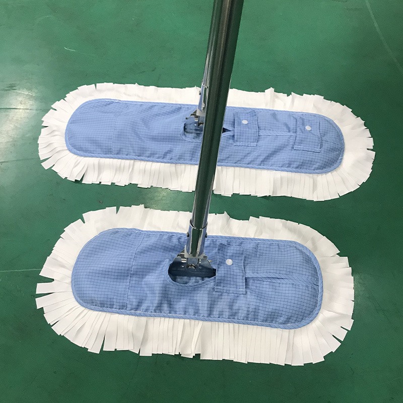 industrial Clean Room Use Lint Free Floor Cleaning Square Anti-static Mop ESD Microfiber Cleanroom Mop