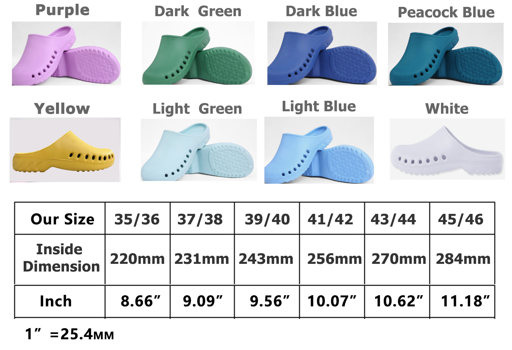 Woman Beach Sandals Garden Shoes Lightweight Men Clogs Hospital Doctor Nurse Surgical Shoes Casual Washable Clogs