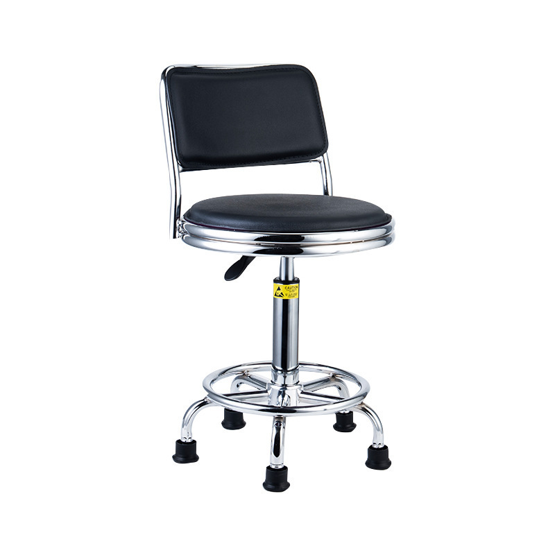 JEJOR  Antistatic Leather Work Stool Anti Static Office Chair Laboratory Cleanroom ESD Chairs