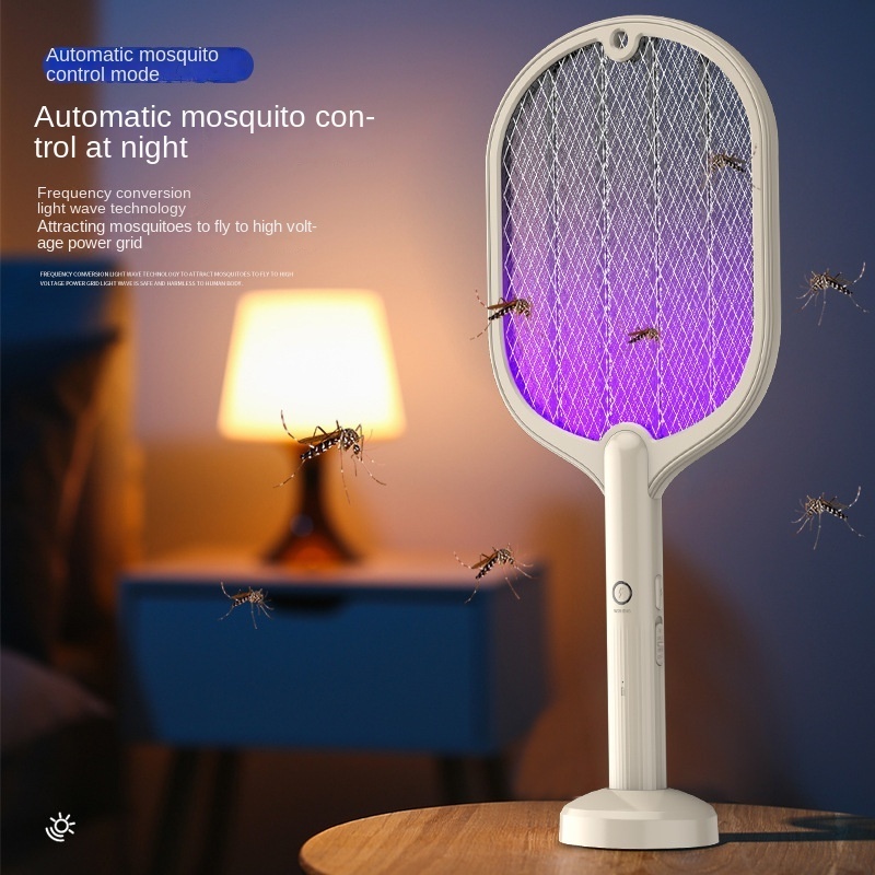 Rechargeable battery mosquito racket  electric mosquito killer fly swatter with USB input port