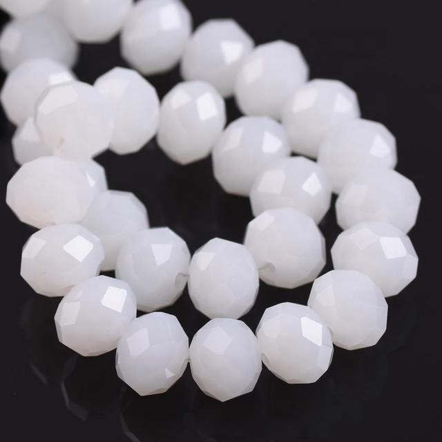 crystal beads factory faceted rondelle jade flat round loose beads for jewelry making