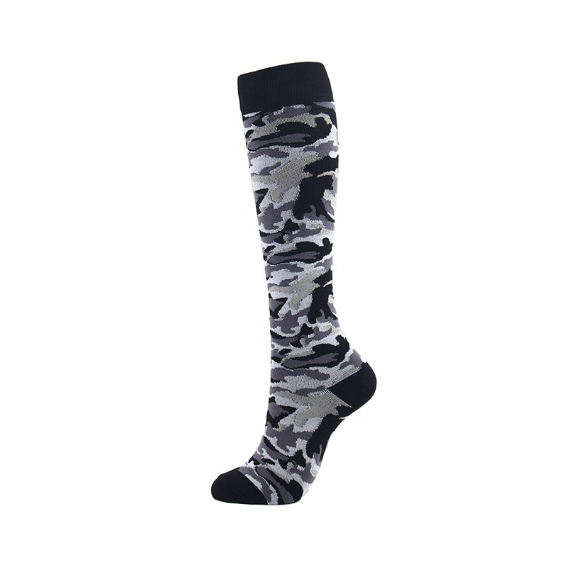 Wholesale running men women athletic fun stocking high knee nurse jiani sport compression socks 20-30 mmhg custom logo socks