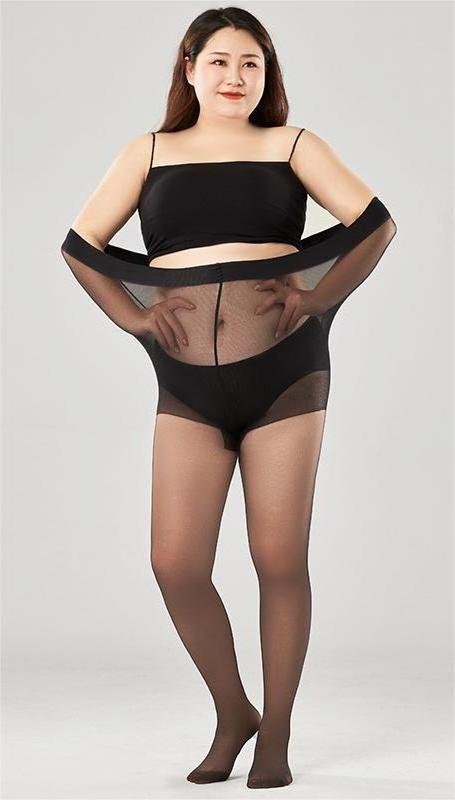 Summer  plus fat pantyhose ultra-thin anti hook silk crotch