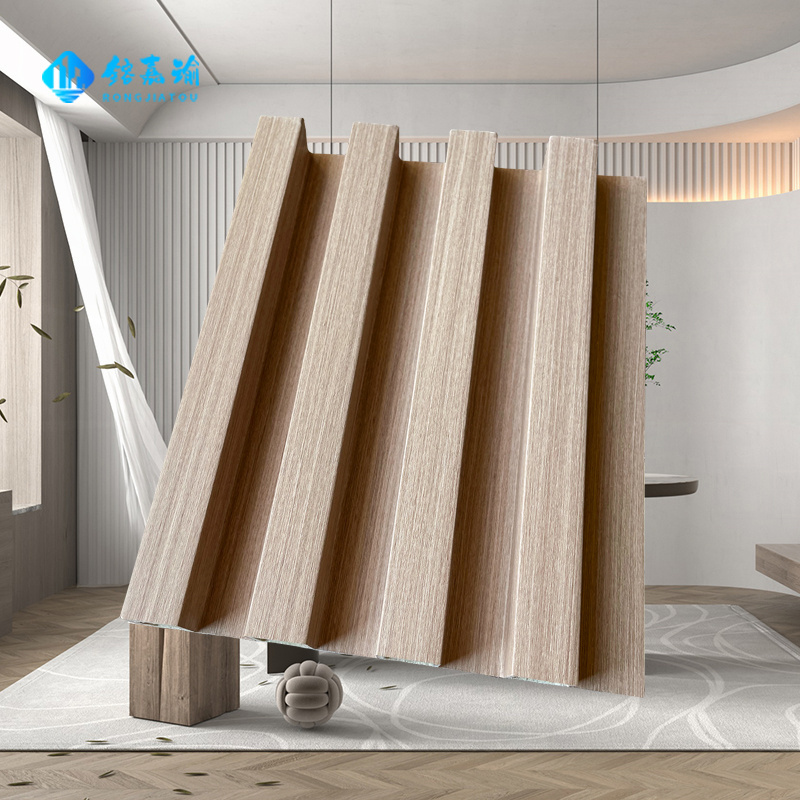 Factory Direct Price Indoor Wooden Grain High Height Wpc Wall Panel for Decoration