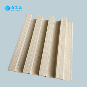 3D Room Divider wpc Waterproof Fluted Wood Plastic Composite WPC Interior Accent Wall Panel