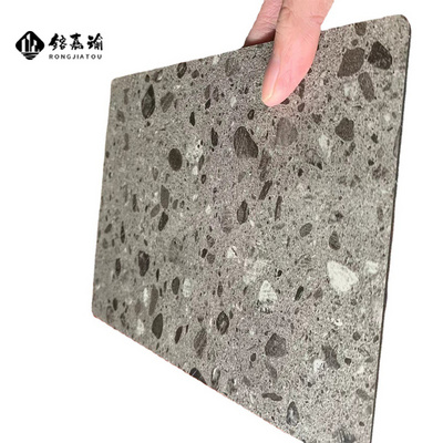 Bamboo fiber wood veneer carbon rock board board TV background wall marble rock board living room film and television wall