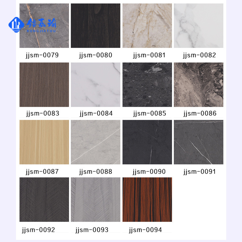 Carbon rock board background wall panel PETG marble grain carbon crystal clean white board wood decorative panel wall panel