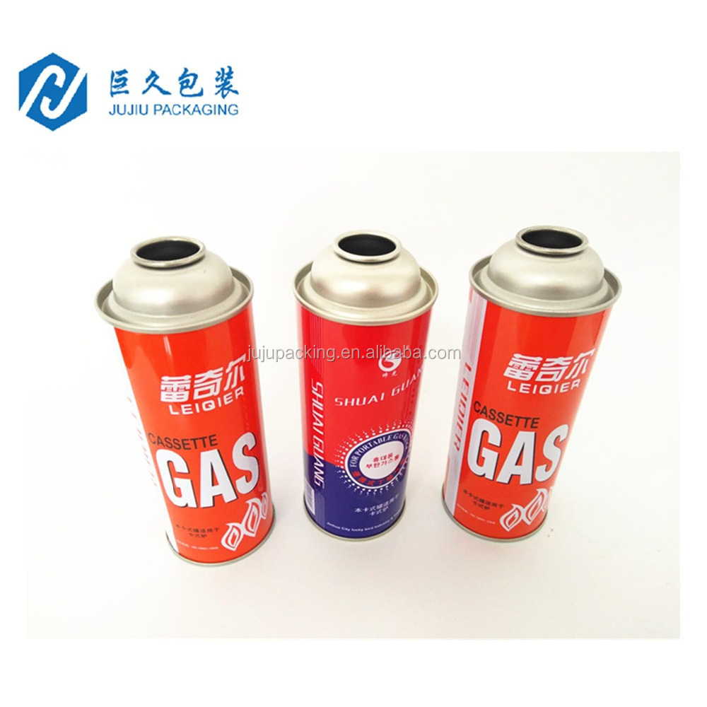 Factory price Empty aerosol tin can diam 65mm straight wall can for Camping gas cartridge