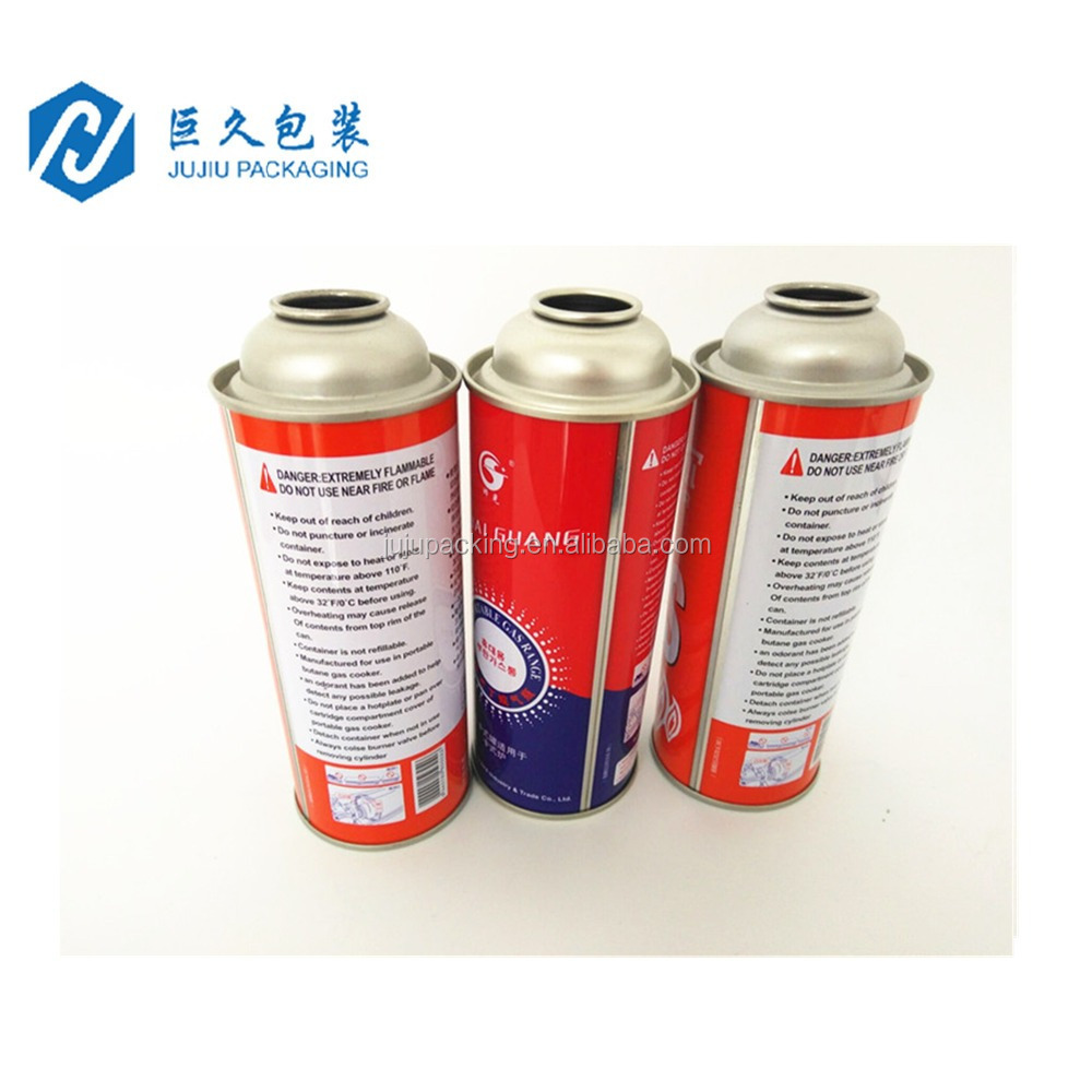 Factory price Empty aerosol tin can diam 65mm straight wall can for Camping gas cartridge