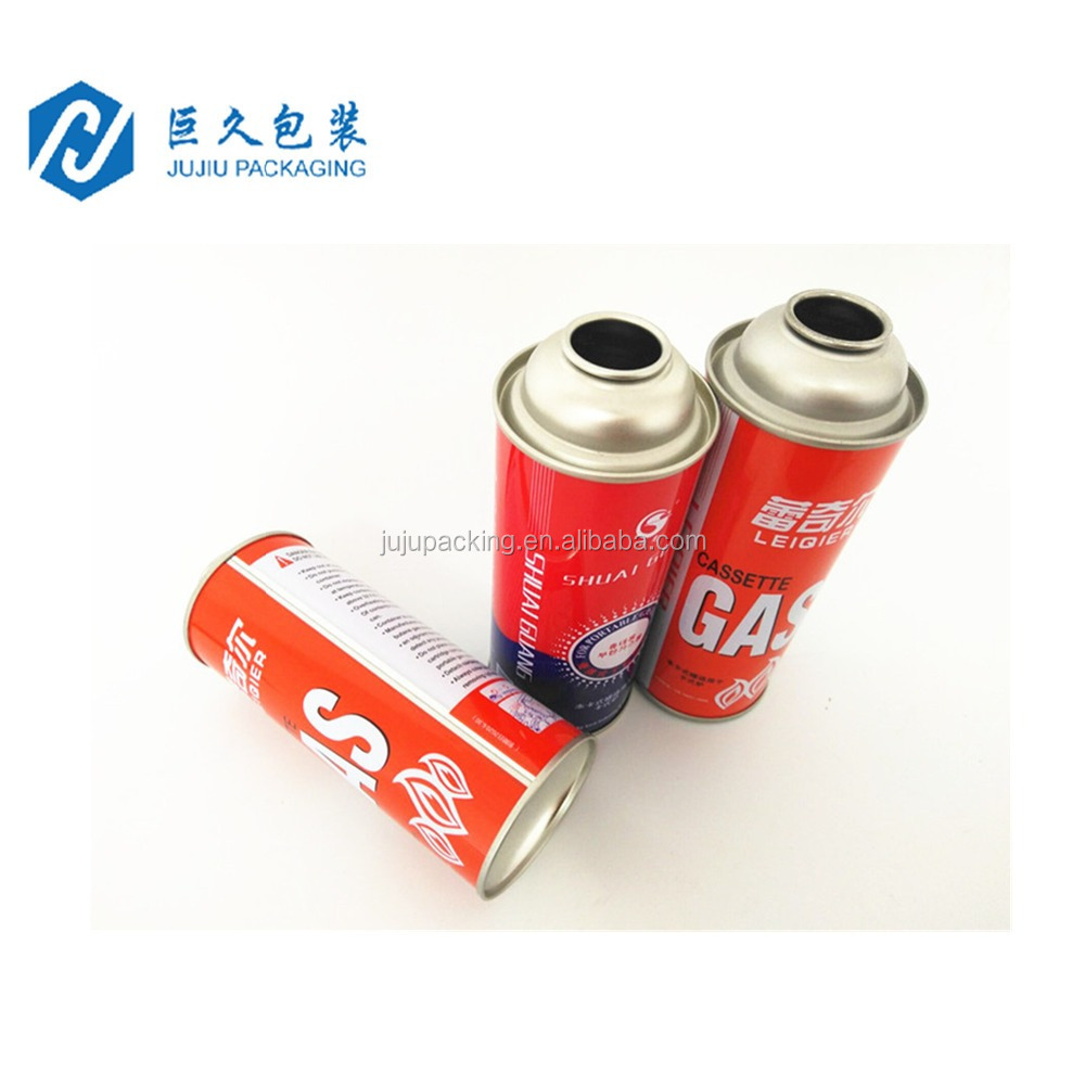 Factory price Empty aerosol tin can diam 65mm straight wall can for Camping gas cartridge