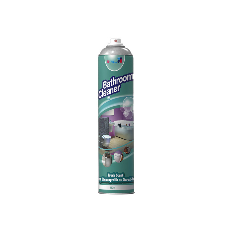 U.Well Best-selling aerosol bathroom Deep cleaning without residue multi purpose  bathroom foam cleaner spray