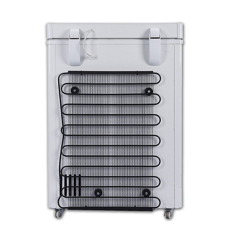 108 Liters Single Door With Locks DC 12V Chest Freezer Solar Charging Deep Freezer