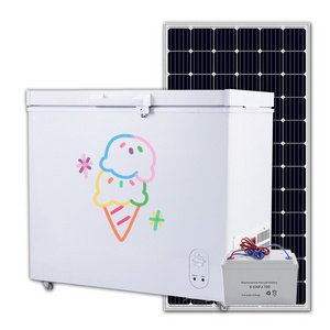 BD/BC -208 solar chest freezer ice storage freezer ice cream deep freezer refrigerator with lock