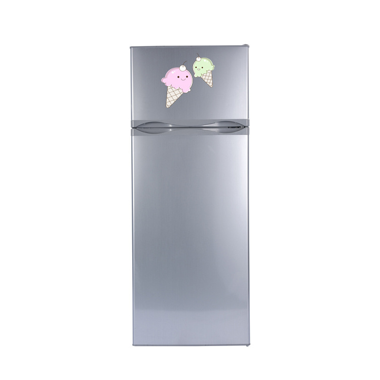 218L Solar Fridge High quality 12V/24V DC Portable double door Refrigerator