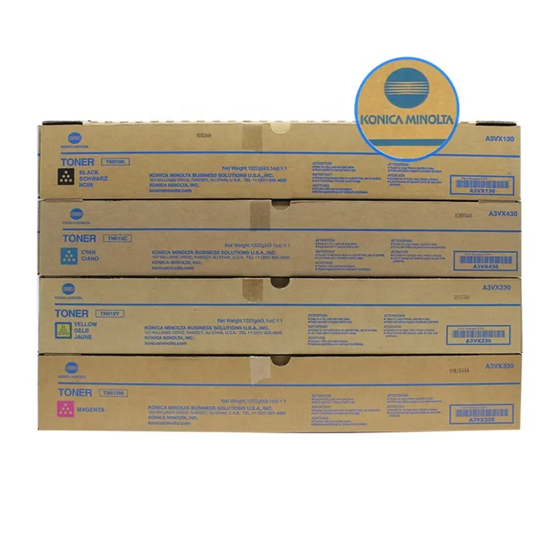 Original  Color Toner Konica Minolta TN619 Toner Cartridge For use in Bizhub C1060 1070 C2060 2070 C3070 C4065