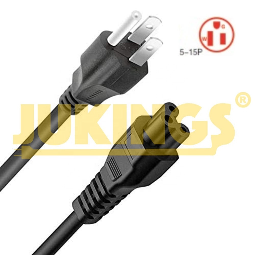 EC-320-C5 3 Prong Mickey Mouse Power Cord NEMA 5-15P to IEC 60320 C5 Power Cable for HP DELL ASUS  Sony Lenovo Samsung 13A PC