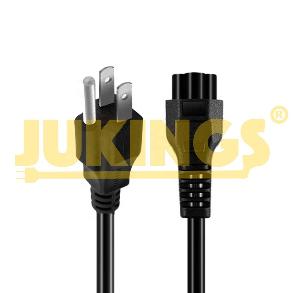 EC-320-C5 3 Prong Mickey Mouse Power Cord NEMA 5-15P to IEC 60320 C5 Power Cable for HP DELL ASUS  Sony Lenovo Samsung 13A PC