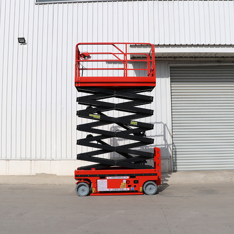 High Quality Aluminum Aerial Work Platform Hydraulic Small Vertical Lift Ladder Mobile Single Lift