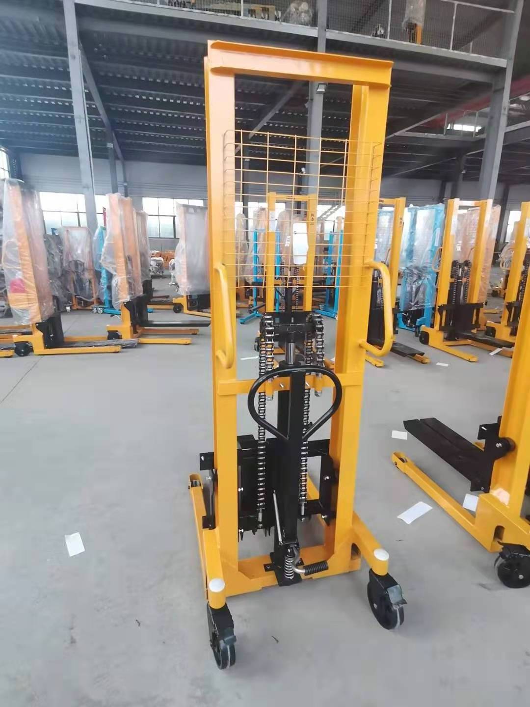 Economic Beam Steel Hydraulic Forklift Manual Hand Stacker