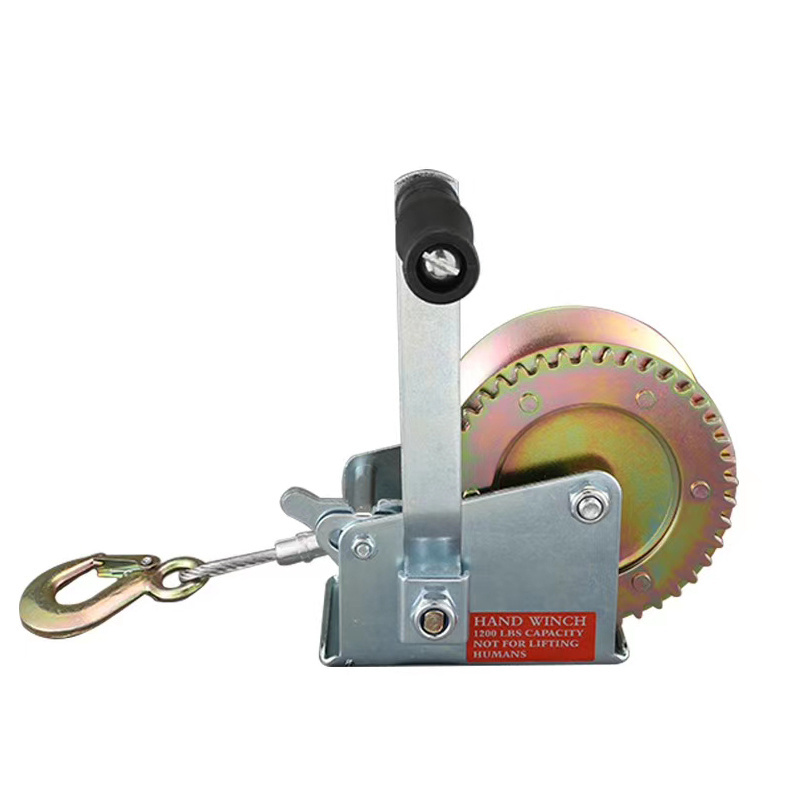 Marine Anchor 3000lbs Double Speed Manural Hand Winch 3000lb With non self-locking Without Webbing & Cable Cranes