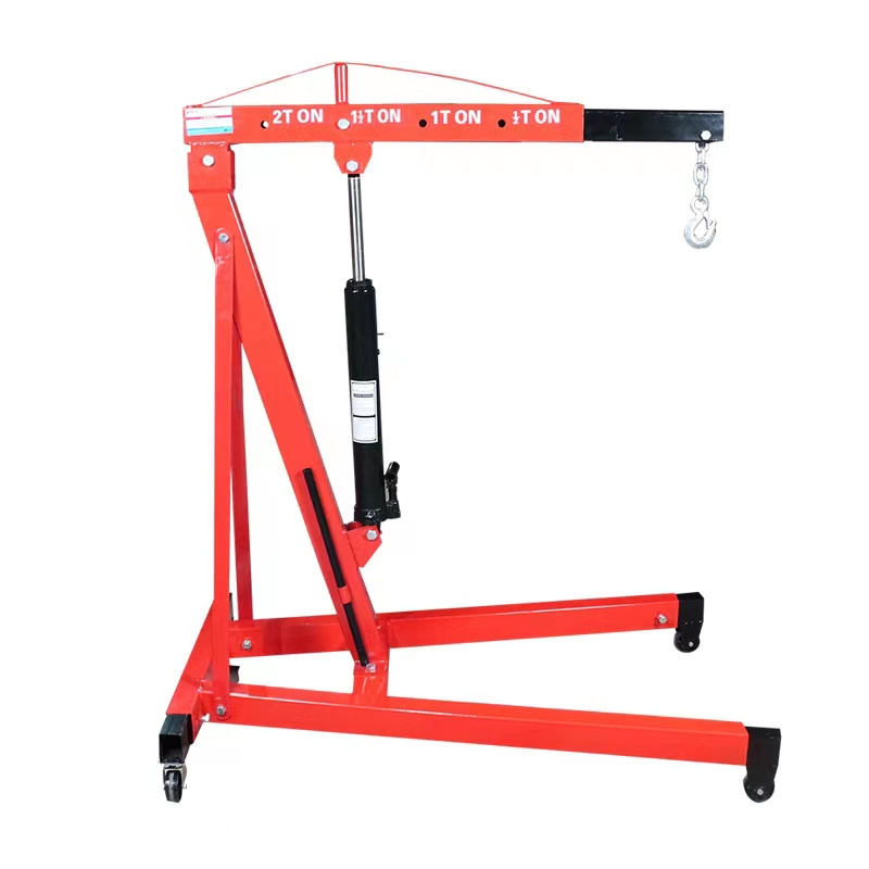 2ton 3 Ton Hydraulic Foldable Unfoldable Engine Crane Shop Crane