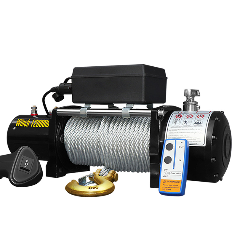 12 Volt Mining Small Wire Rope Manual Hand Offroad Electric Winches