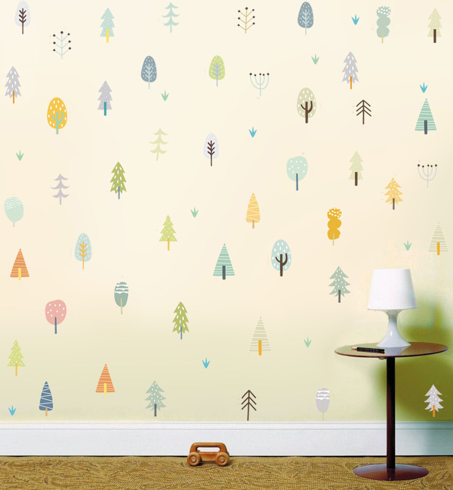 Waterproof Vinyl Wall Sticker Baby Nursery Decoration Child Room self-adhesive peel Wallpaper Vinyl Wall Sticker for kids