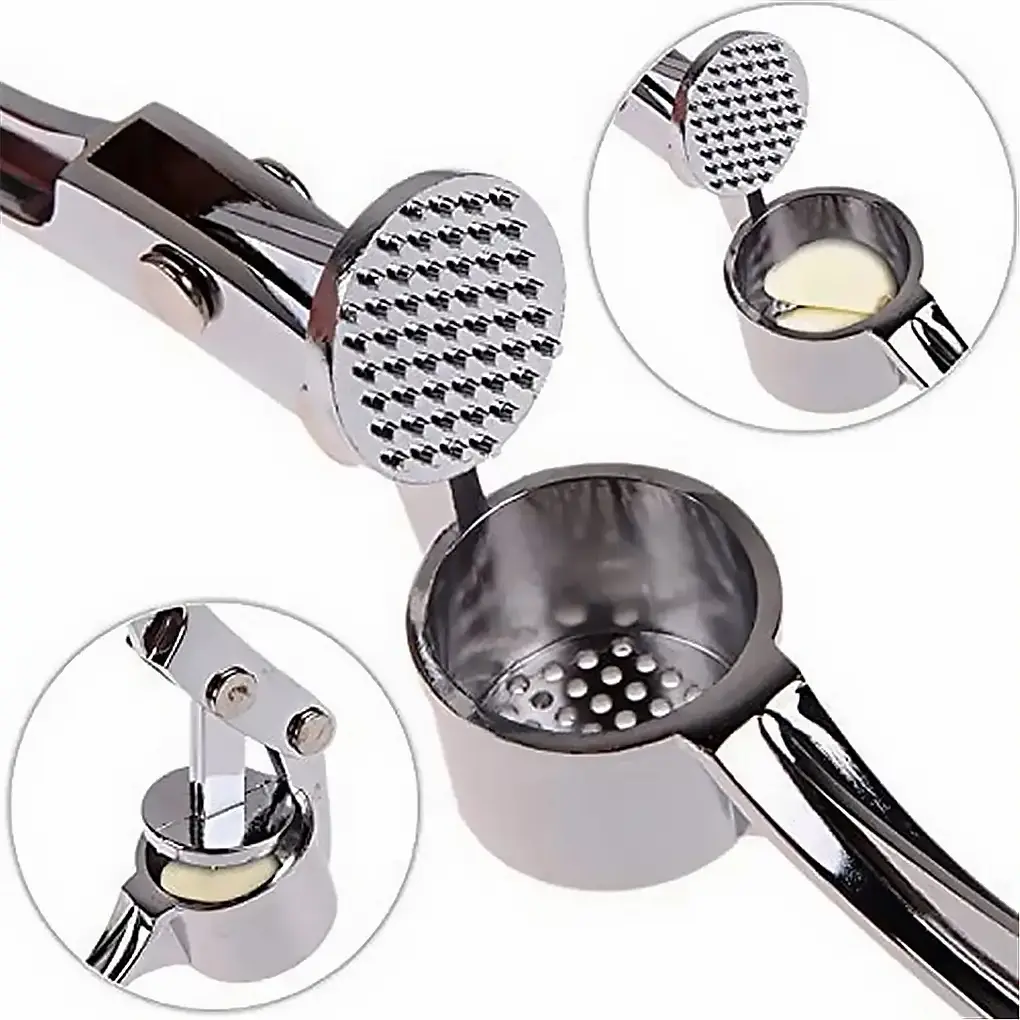 Garlic Masher Stainless Steel Handheld Garlic Ginger Squeezer