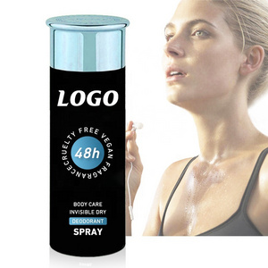 Manufacturer Cheap Custom Travel Size Aluminum Free Natural Organic Fragrance Women Antiperspirant Armpit Body Deodorant Spray