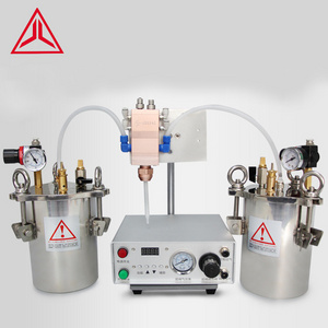 Semi automatic ab resin epoxy glue dispenser pneumatic automatic dispenser gun epoxy 2 component glue dispensing machine