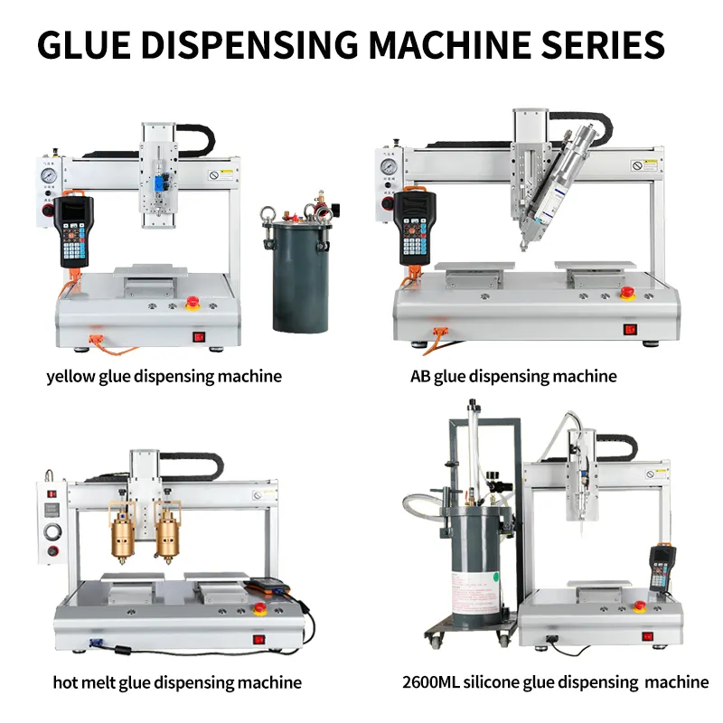 automatic 30ML silicone / epoxy resin / UV liquid glue dispenser CNC glue dispensing machine syringe needle robot dispens glue