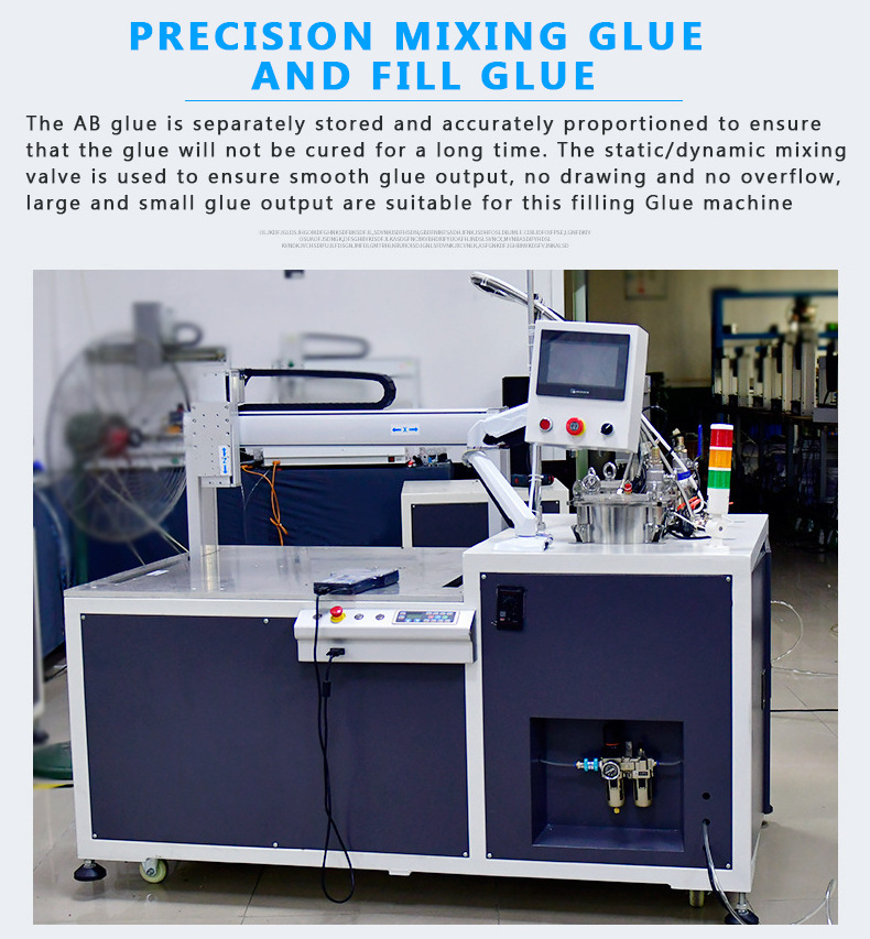 two-component glue dispensing machine epoxy resin coating mixing  machine 10: 1/ab glue filling machine