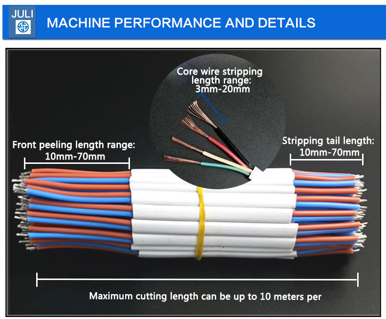 Fully Automatic computer cable wire cutting stripping machine USB data cable manufacturing machine