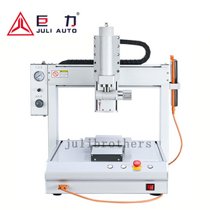 Automatic bench top desktop 3 axis PLC programmable high speed speaker glue dispenser syringe glue dispensing machine