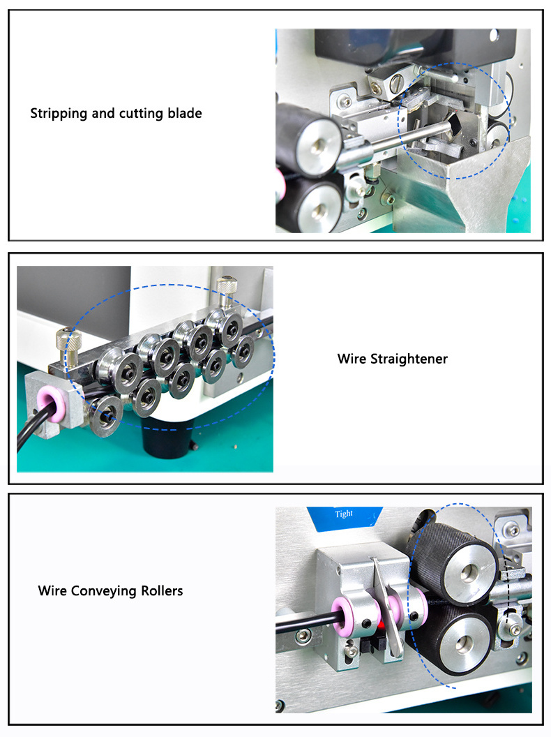 Fully Automatic computer cable wire cutting stripping machine USB data cable manufacturing machine