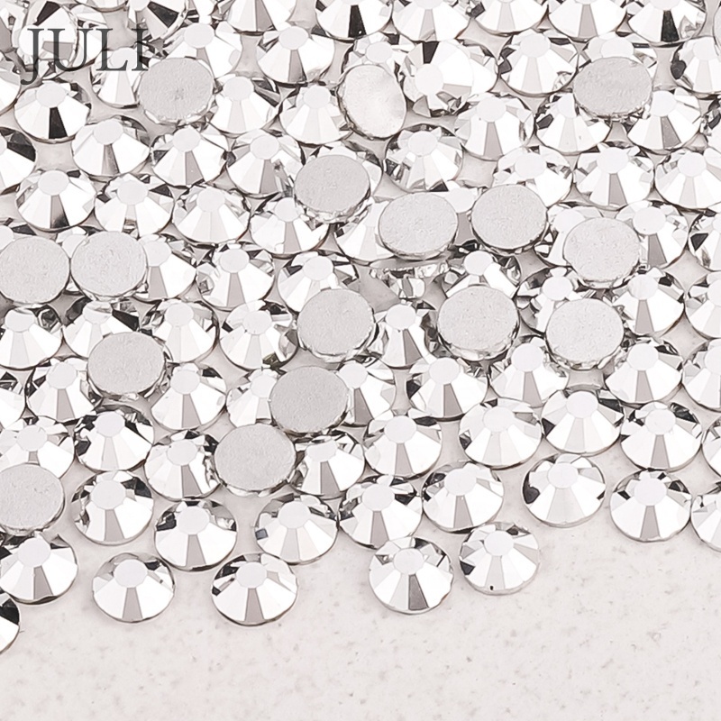 Wholesale Ss12 Ss16 Ss20 Crystal Stones Stickers Non Hot Fix Strass Glass Flatback Rhinestones