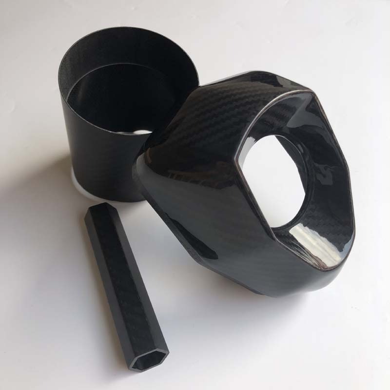 Ironing carbon fiber motorcycle exhaust pipe