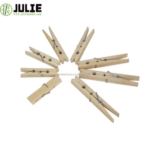 Factory-direct  High Quality Non Staining Natural Wooden Clothespins Wooden Clothes Peg Bamboo Clothes Peg Bamboo Peg