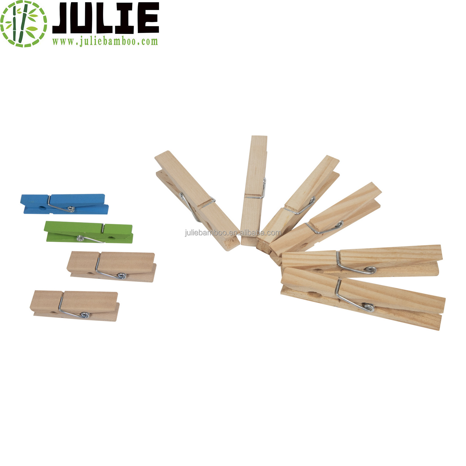 Factory-direct  High Quality Non Staining Natural Wooden Clothespins Wooden Clothes Peg Bamboo Clothes Peg Bamboo Peg