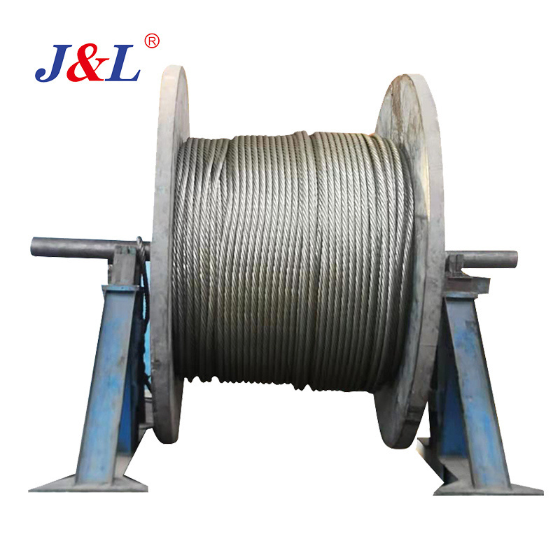 JULI 6x36 Wire Rope 32mm Smooth ISO Galvanized Cutting GB Construction Hot Dipped Galvanized Aircraft Cables Ungalvanized Steel