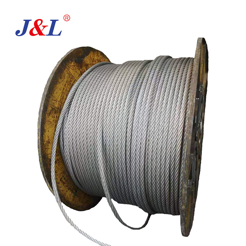 JULI 6x36 Wire Rope 32mm Smooth ISO Galvanized Cutting GB Construction Hot Dipped Galvanized Aircraft Cables Ungalvanized Steel