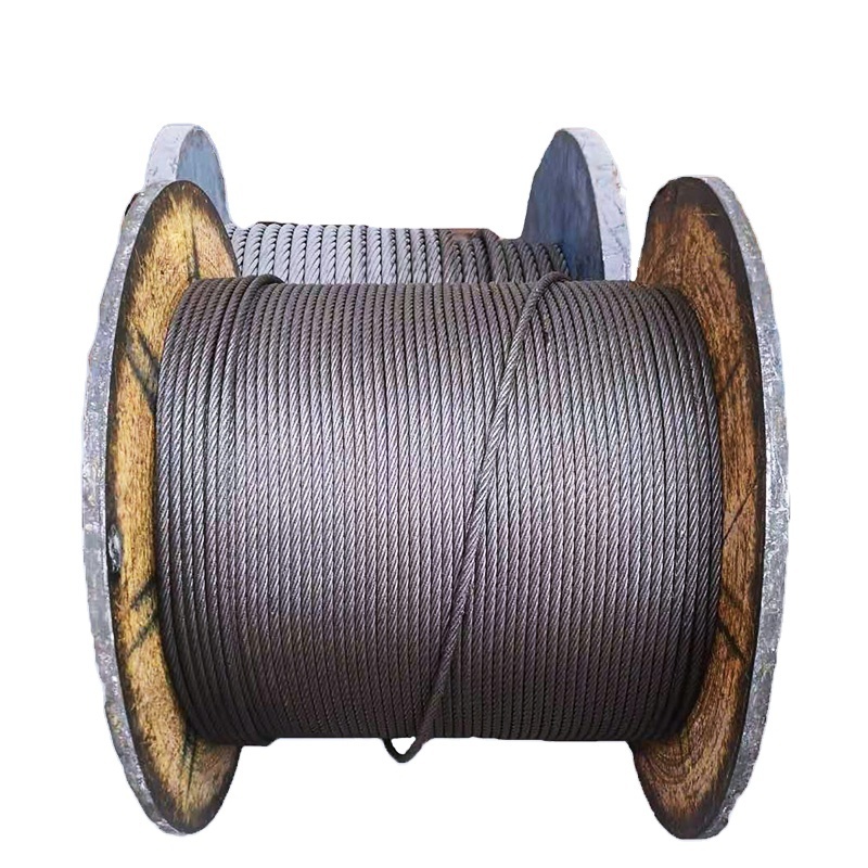 JULI Steel Cables Galvanized 6*36WS+IWR Steel Wire Rope Smooth Cutting Construction Galvanized Steel for Hanger 3.90 Mm 1 Ton