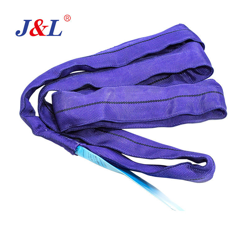 JULI round slings purple/ Endless slings Heavy duty soft polyester lifting  EN/AS OEM ODM good quality