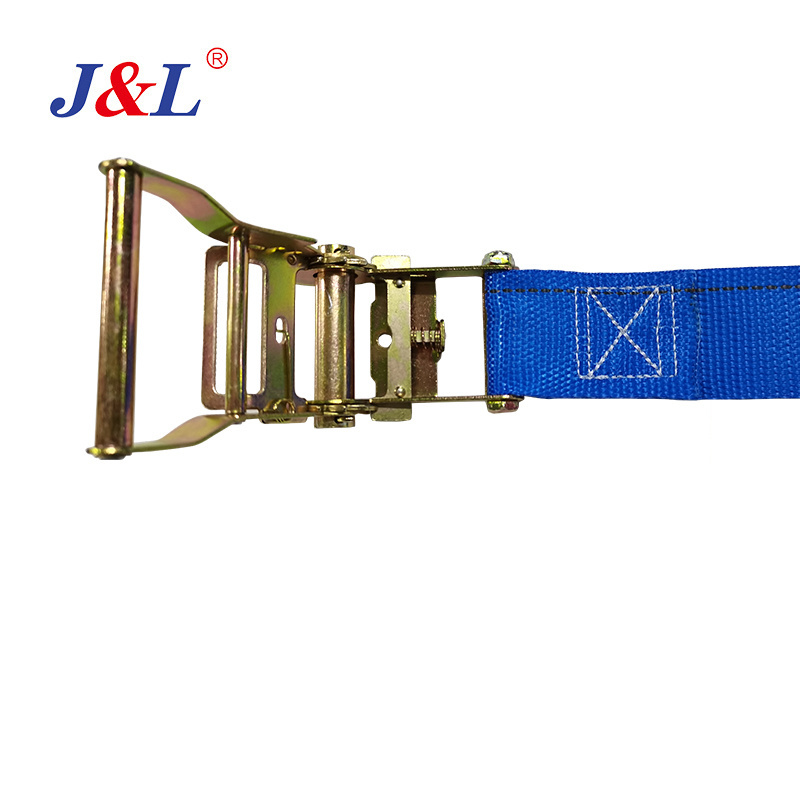 JULI truck loading belt cargo strap 0.8T-10T 6M-12M with ratchet hook s hook close double j hook tie down cargo lashing belt