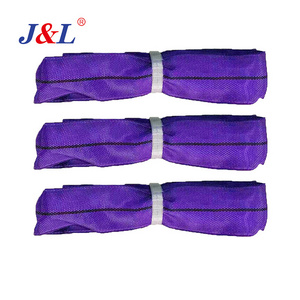 JULI round slings purple/ Endless slings Heavy duty soft polyester lifting  EN/AS OEM ODM good quality