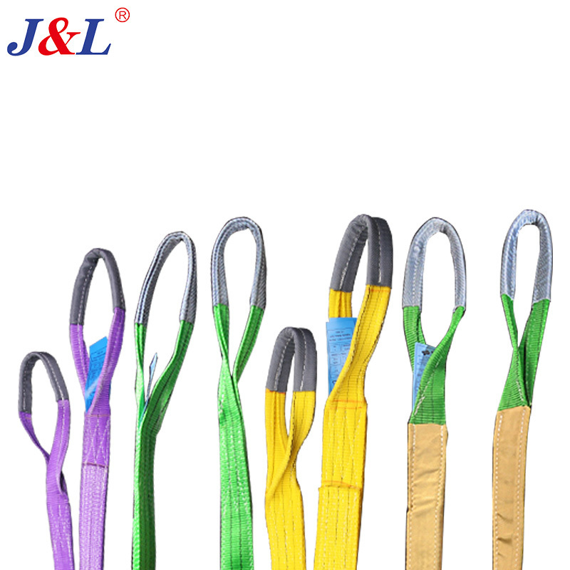 JULI Safety factor 5:1 6:1  7:1 8:1 polyester webbing sling lift belt