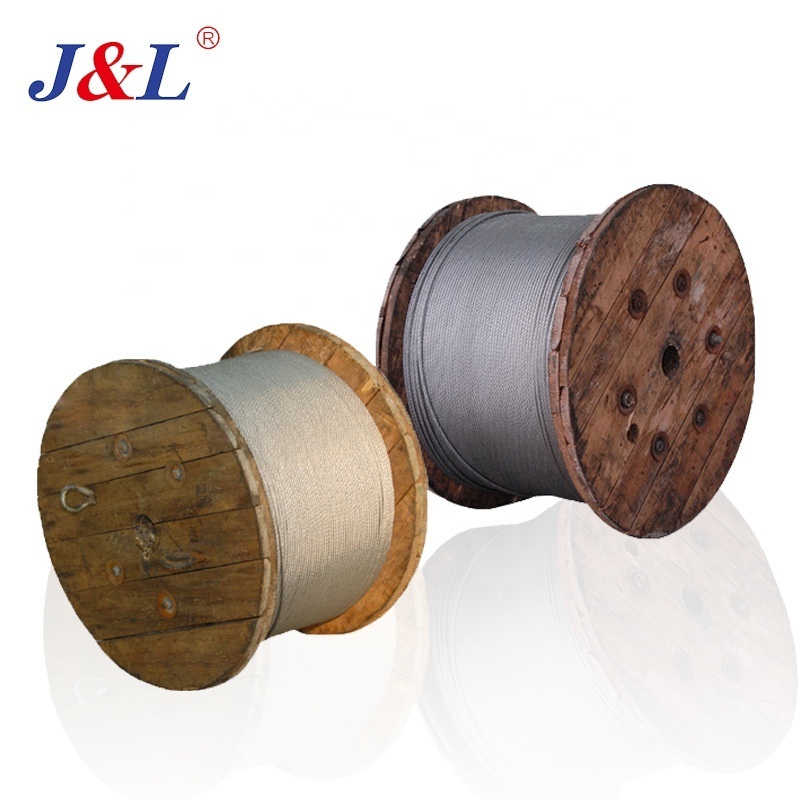 JULI Steel Cables Galvanized 6*36WS+IWR Steel Wire Rope Smooth Cutting Construction Galvanized Steel for Hanger 3.90 Mm 1 Ton