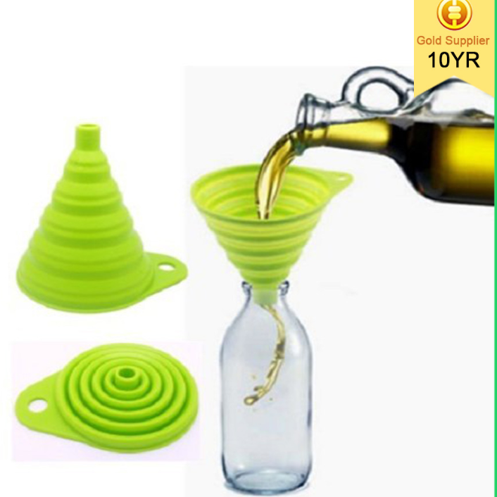 Collapsible New Type Silicone Plastic Funnel