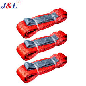 julisling 5T custom flat type webbing sling color code lifting belt crane 1 ton flat webbing sling 1T~12T ODM OEM